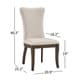 preview thumbnail 2 of 14, Willa Dark Cherry Wood and Beige Fabric Extendable Rectangular Dining Set by iNSPIRE Q Classic