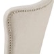 preview thumbnail 12 of 14, Willa Dark Cherry Wood and Beige Fabric Extendable Rectangular Dining Set by iNSPIRE Q Classic