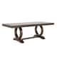 preview thumbnail 3 of 14, Willa Dark Cherry Wood and Beige Fabric Extendable Rectangular Dining Set by iNSPIRE Q Classic