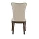 preview thumbnail 10 of 14, Willa Dark Cherry Wood and Beige Fabric Extendable Rectangular Dining Set by iNSPIRE Q Classic