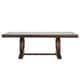 preview thumbnail 6 of 6, Willa Wood Extendable Trestle Base Dining Table by iNSPIRE Q Classic - Cherry Brown