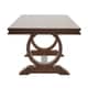 preview thumbnail 5 of 6, Willa Wood Extendable Trestle Base Dining Table by iNSPIRE Q Classic - Cherry Brown