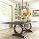 preview thumbnail 1 of 6, Willa Wood Extendable Trestle Base Dining Table by iNSPIRE Q Classic - Cherry Brown