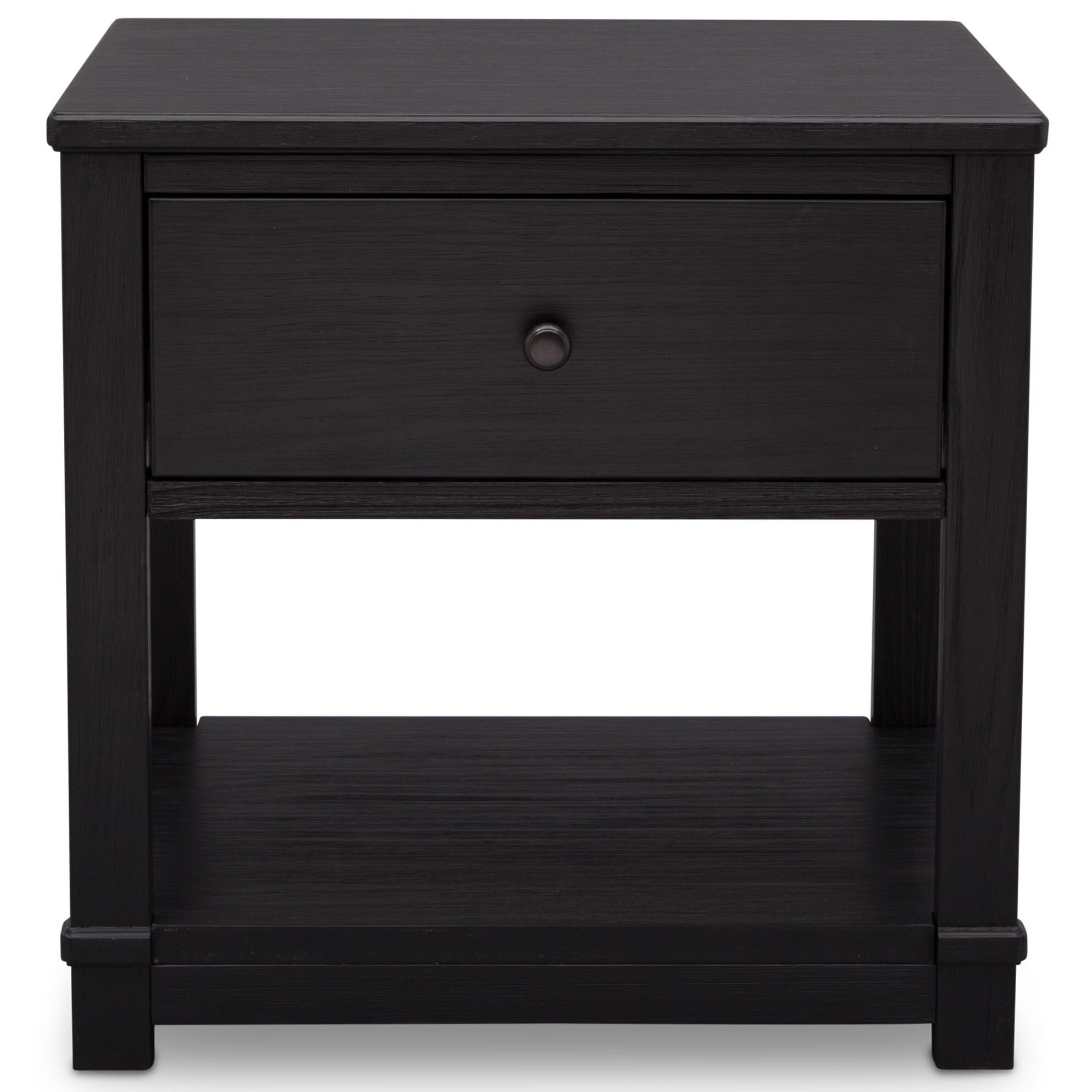 Shop Delta Children Cali Nightstand With Drawer And Shelf Rustic Grey Overstock 22160932