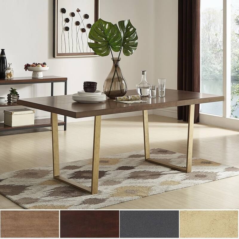 Marlee Metal Sled Base Dining Table by iNSPIRE Q Modern - Overstock ...
