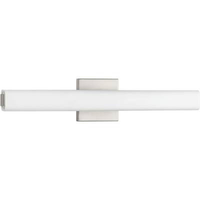 Beam LED Collection 22" Brushed Nickel Etched Opal Glass Modern Bath Vanity Light