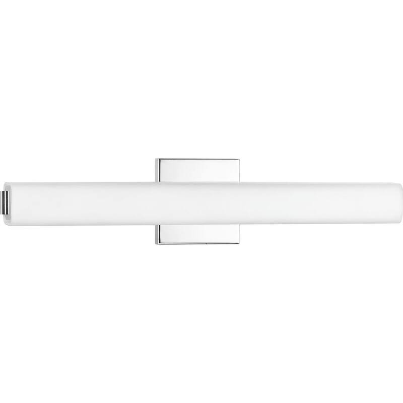 Beam LED Collection 22" Polished Chrome Etched Opal Glass Modern Bath Vanity Light