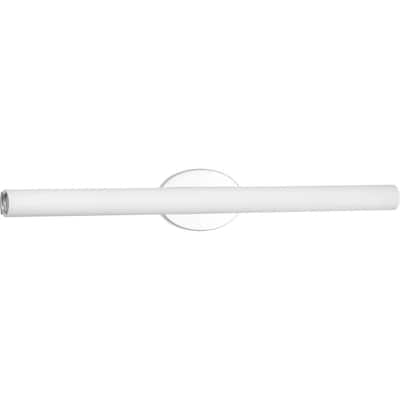 Parallel LED Collection 32" Polished Chrome Etched White Glass Luxe Bath Vanity Light