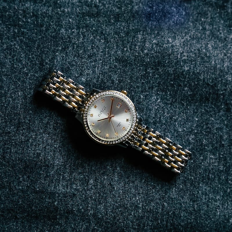 August Steiner Ladies Sparkling Diamond Crystal Bracelet Watch Gifts for Her