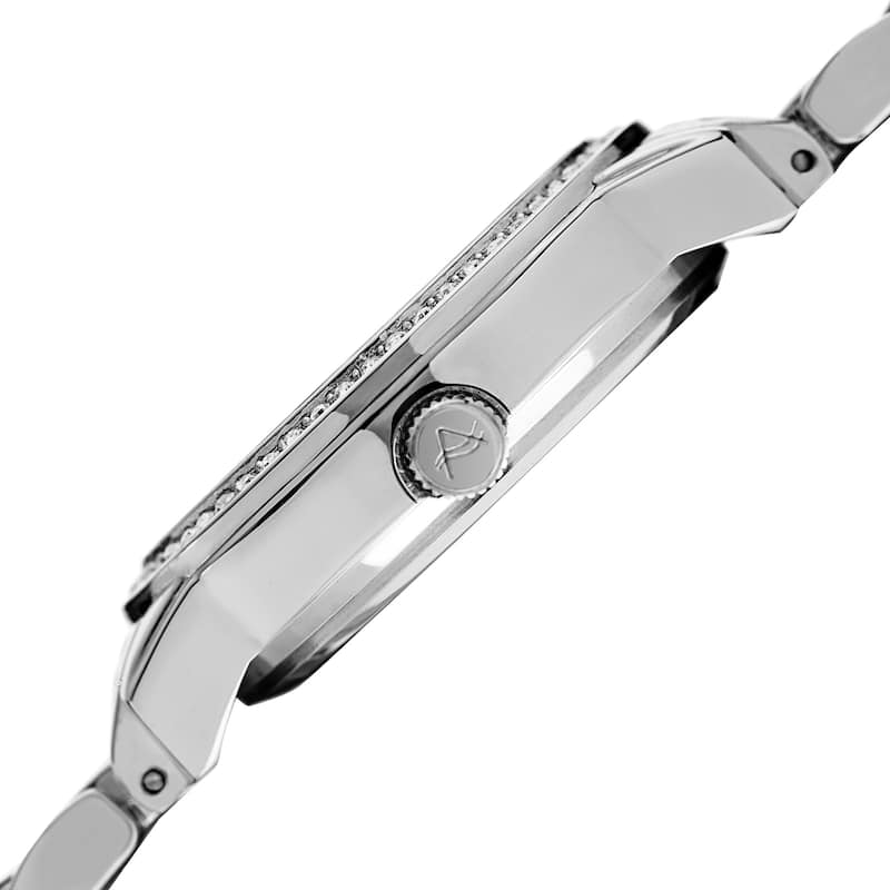 August Steiner Ladies Sparkling Diamond Crystal Bracelet Watch Gifts for Her