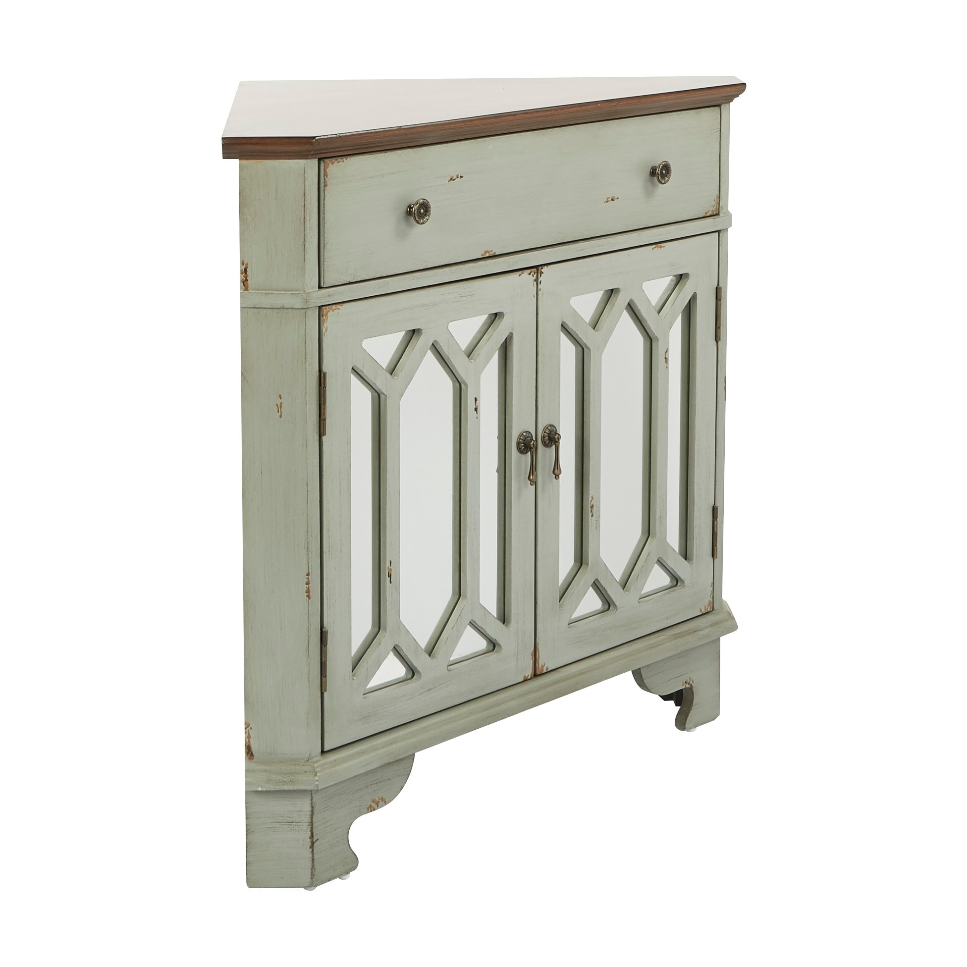 Shop Carlton Antique Corner Storage Console Overstock 22161482