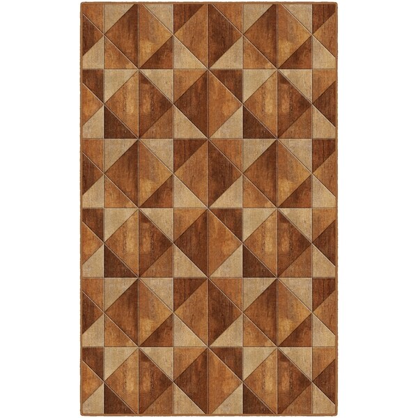 Brumlow Mills Wood/Diamonds Printed Area Rug - 7'6"x10'
