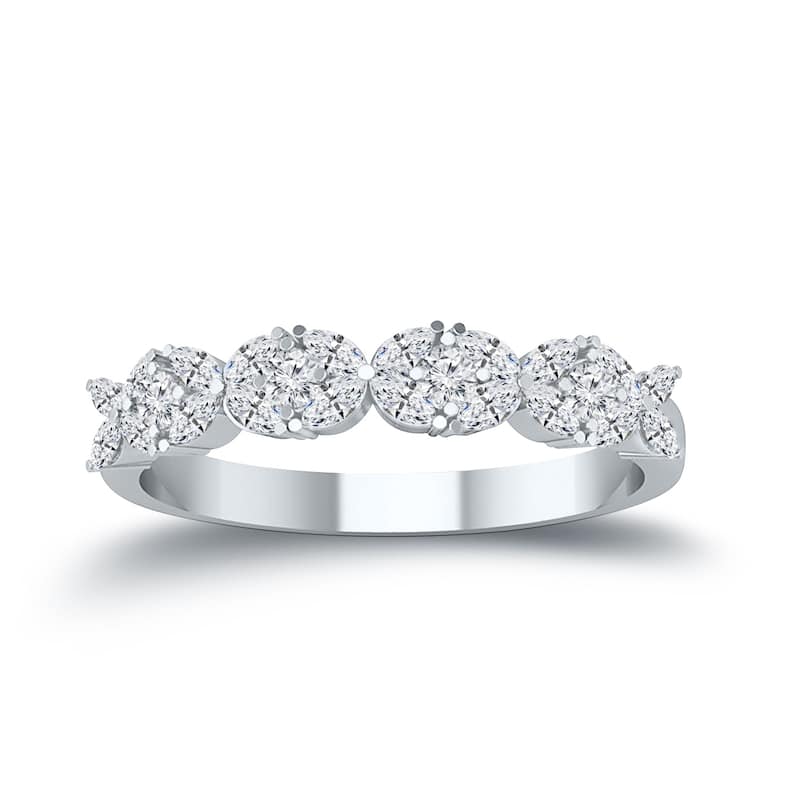 Auriya Vintage 1/3ctw Diamond Wedding Band 14k Gold