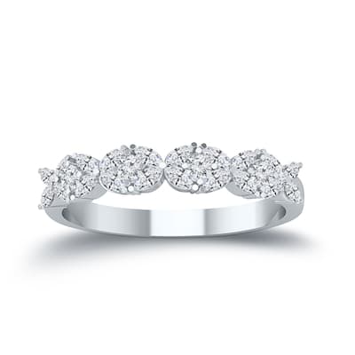 Auriya Vintage 1/3ctw Diamond Wedding Band 14k Gold