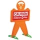 preview thumbnail 1 of 0, American Plastic Toys Safety Man Caution Sign 8-Pack - Orange