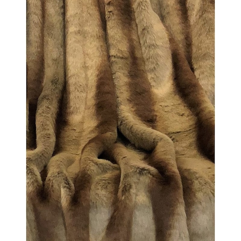 Sheared Faux Chinchilla Luxury Throw