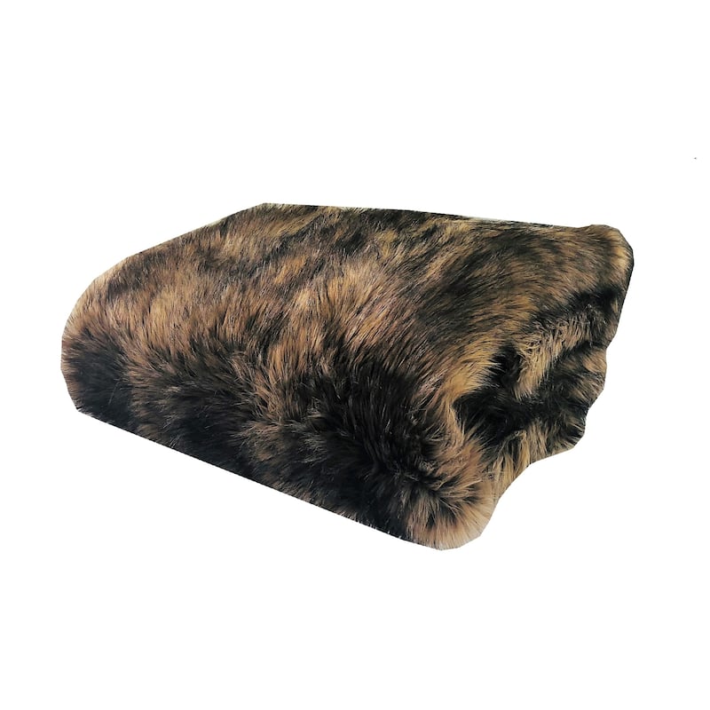 Faux Mountain Coyote Handmade Luxury Throw