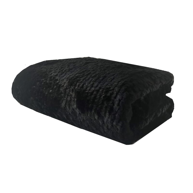 Black Mink Faux Fur Luxury Throw