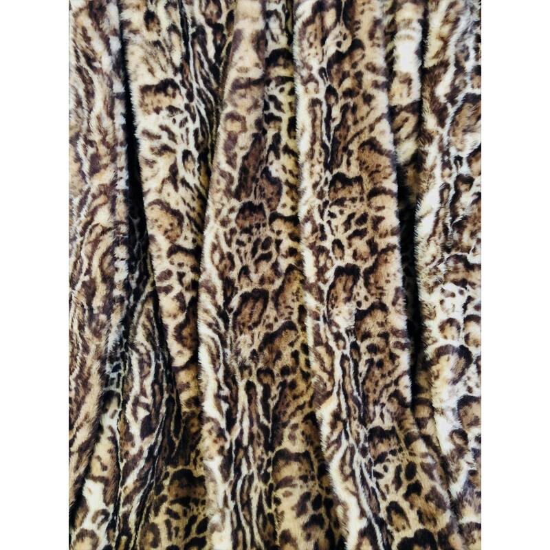 Jungle Cat Faux Fur Luxury Throw