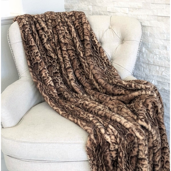 Jungle Cat Faux Fur Luxury Throw On Sale Bed Bath Beyond