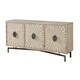 preview thumbnail 3 of 3, Somette Dayton Textured Cream Three Door Media Credenza - 68.5"W x 16"L x 34.5"H