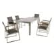 Rowan Outdoor Aluminum 7 Piece Dining Set with Glass Table Top by Christopher Knight Home - Thumbnail 20