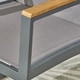 preview thumbnail 14 of 19, Rowan Outdoor Aluminum 7 Piece Dining Set with Glass Table Top by Christopher Knight Home