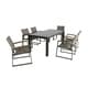 Rowan Outdoor Aluminum 7 Piece Dining Set with Glass Table Top by Christopher Knight Home - Thumbnail 18