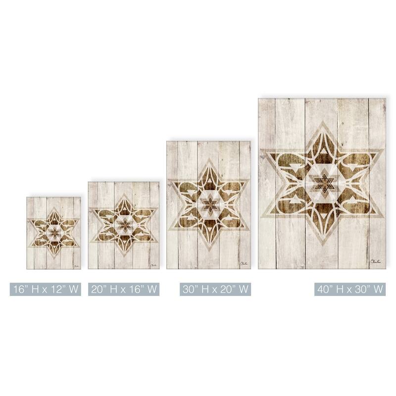 Olivia Rose Inspirational 'Star of David VII' Wrapped Canvas Judaica Wall Art