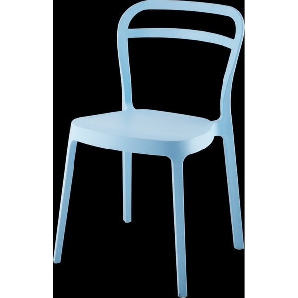 Mono Modern Stackable Dining Chair Blue Free Shipping Today Mono Modern Stackable Dining Chair Blue