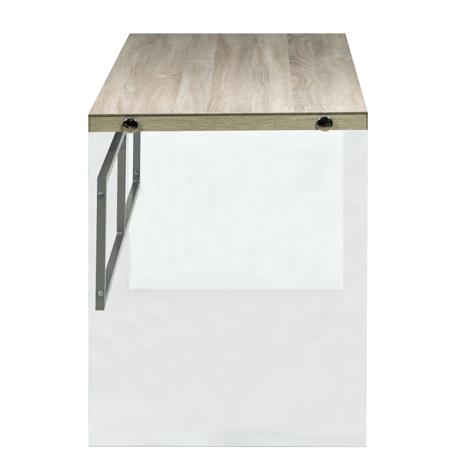 Escher Skye Computer Writing Desk Clear Gl And Wood Light Oak Escher Skye Computer Writing Desk Clear Gl And Wood Light Oak