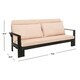 Safavieh Outdoor Living Hammett Double Sun Lounger With Pullout Table - Dark Slate Gray /  Beige - Thumbnail 2