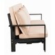Safavieh Outdoor Living Hammett Double Sun Lounger With Pullout Table - Dark Slate Gray /  Beige - Thumbnail 12