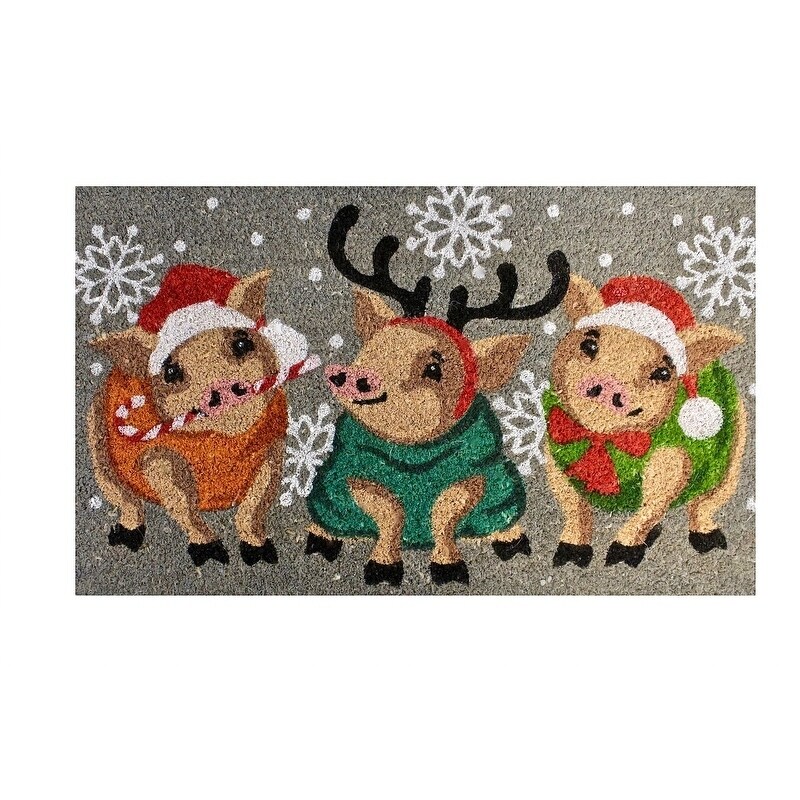 Shop Unbelievable Mats 18 X30 Three Little Pigs Holiday Door Mat