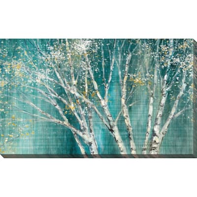 "Blue Birch Horizontal" by Julia Purinton Print on Canvas