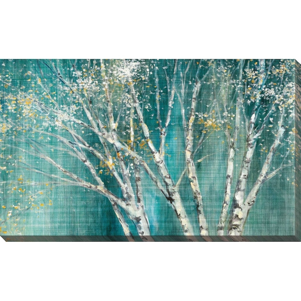 "Blue Birch Horizontal" by Julia Purinton Print on Canvas