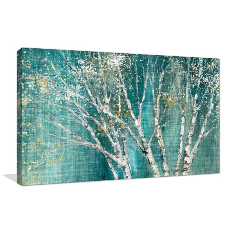 "Blue Birch Horizontal" by Julia Purinton Print on Canvas