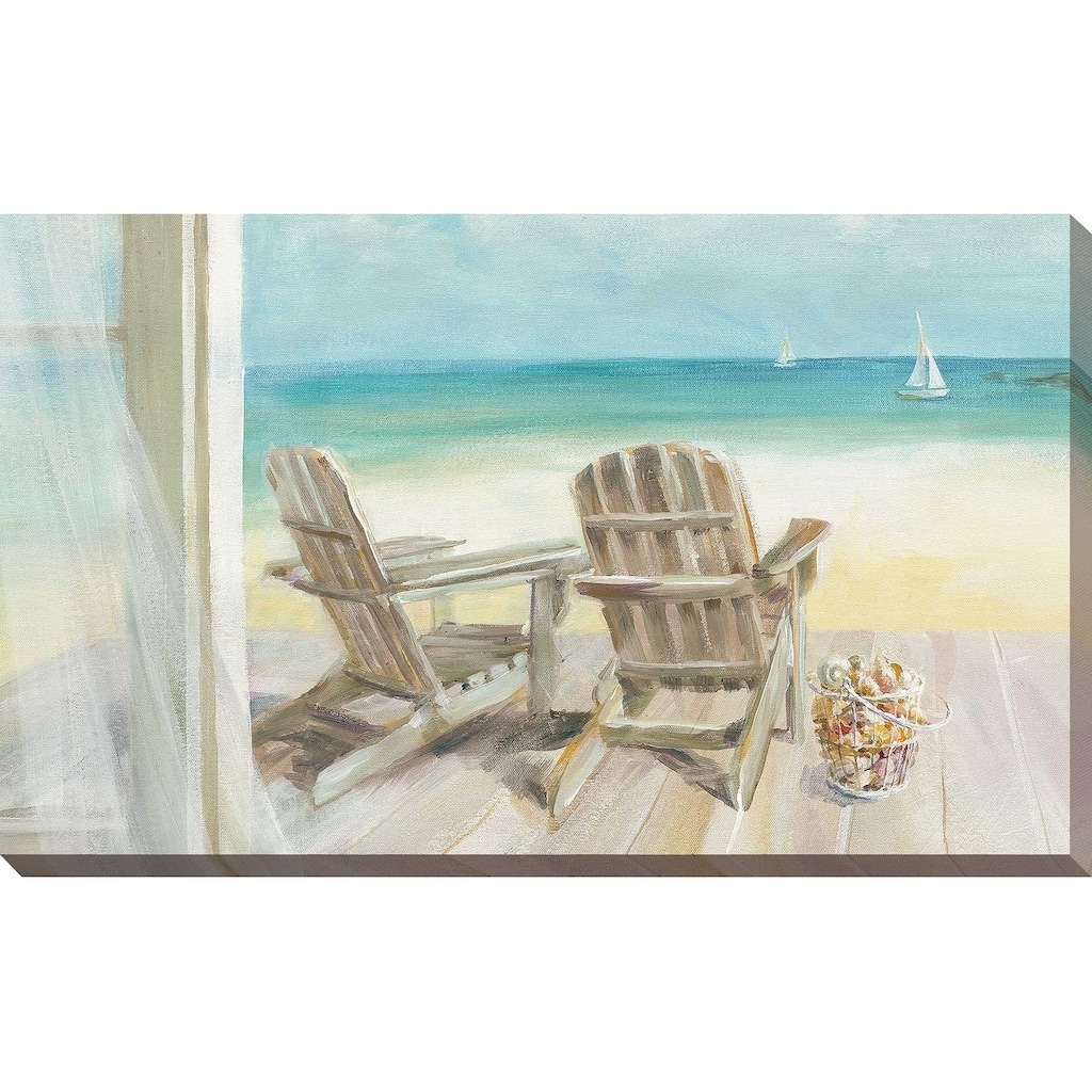 "Seaside Morning Crop IV" Print on Canvas