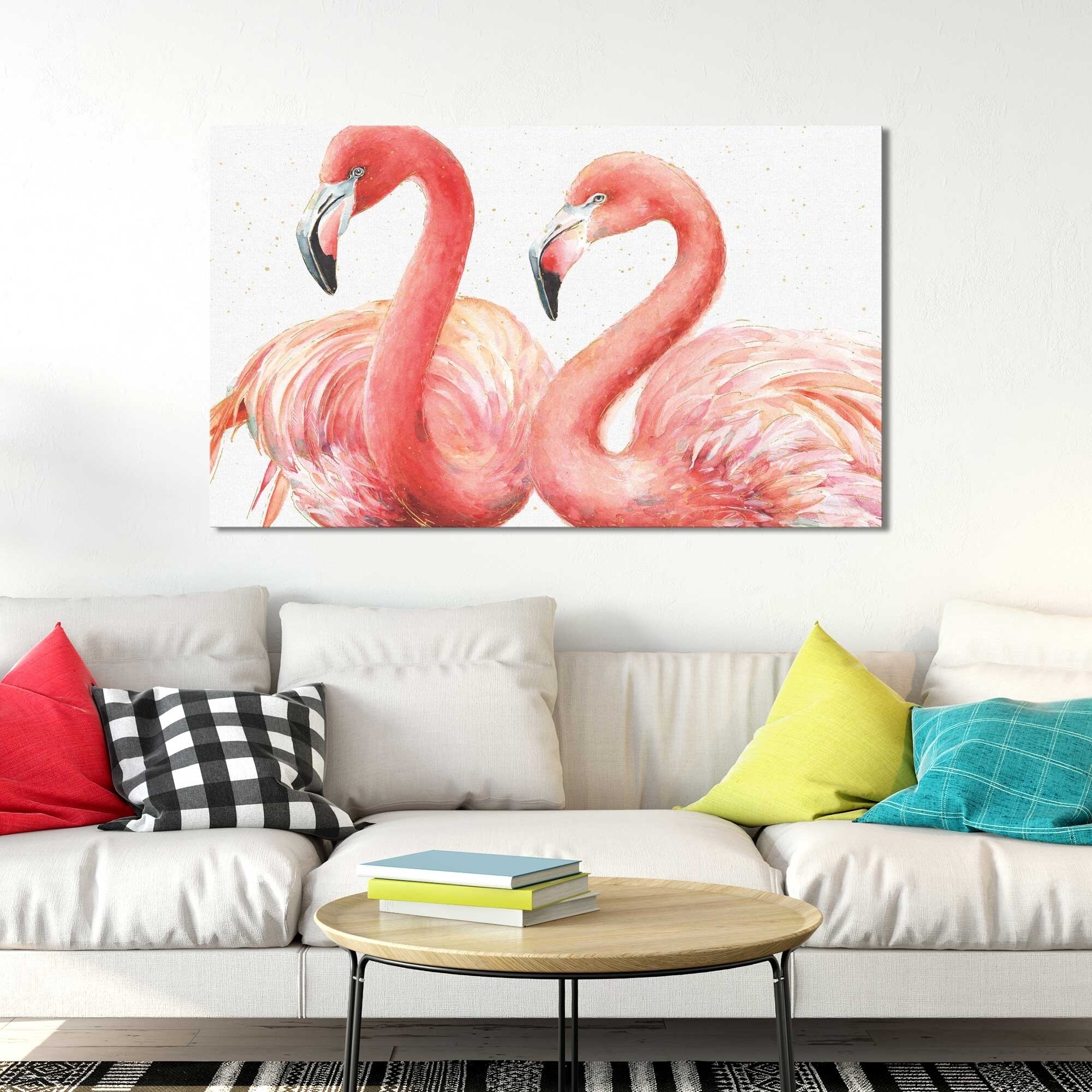 Pink flamingos VIII print by Lisa Audit