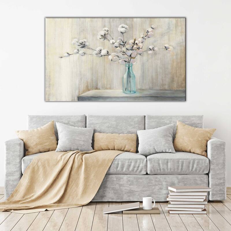 "Cotton Bouquet" by Julia Purinton Print on Canvas