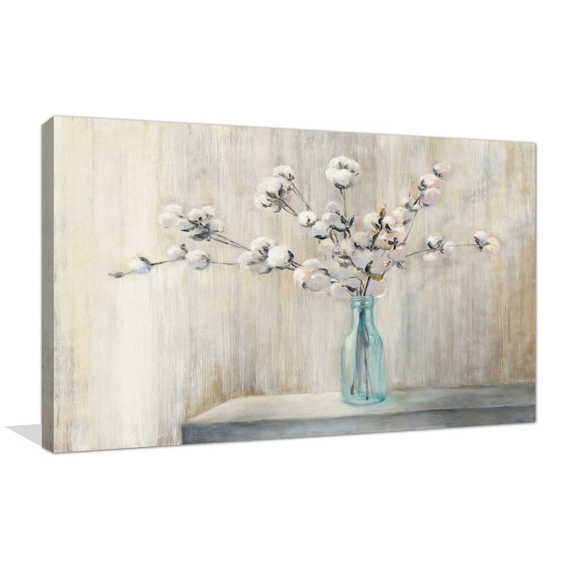 "Cotton Bouquet" by Julia Purinton Print on Canvas