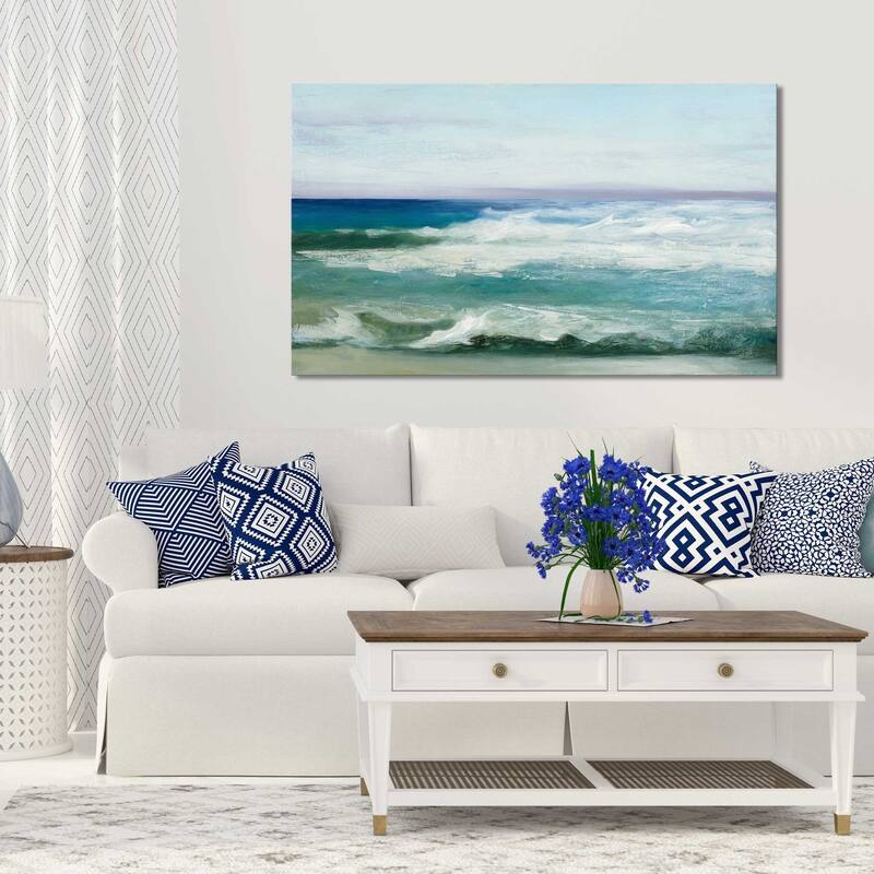"Azure Ocean" by Julia Purinton Print on Canvas