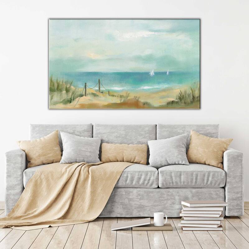 "Serenity on the Beach" by Silvia Vassileva Print on Canvas