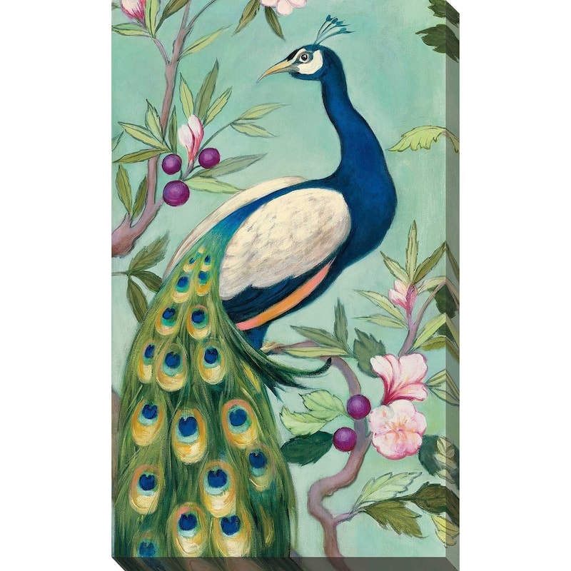 "Pretty Peacock II" by Julia Purinton Print on Canvas