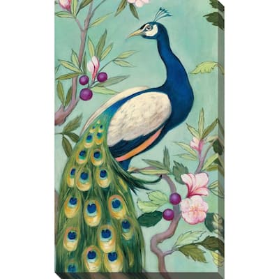 "Pretty Peacock II" by Julia Purinton Print on Canvas