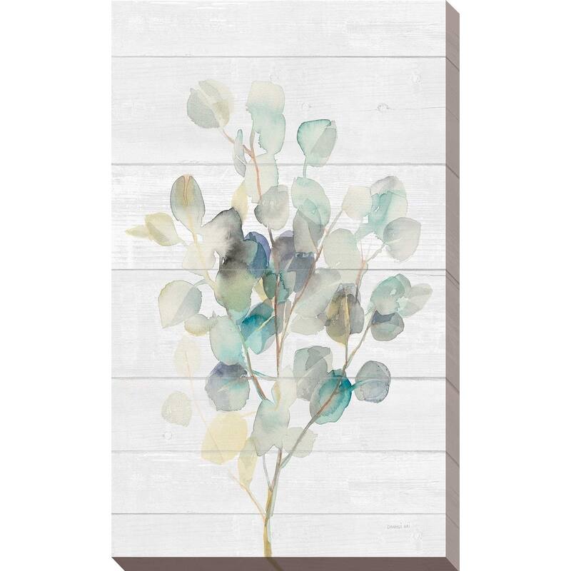 "Eucalyptus III on Shiplap" Print on Canvas