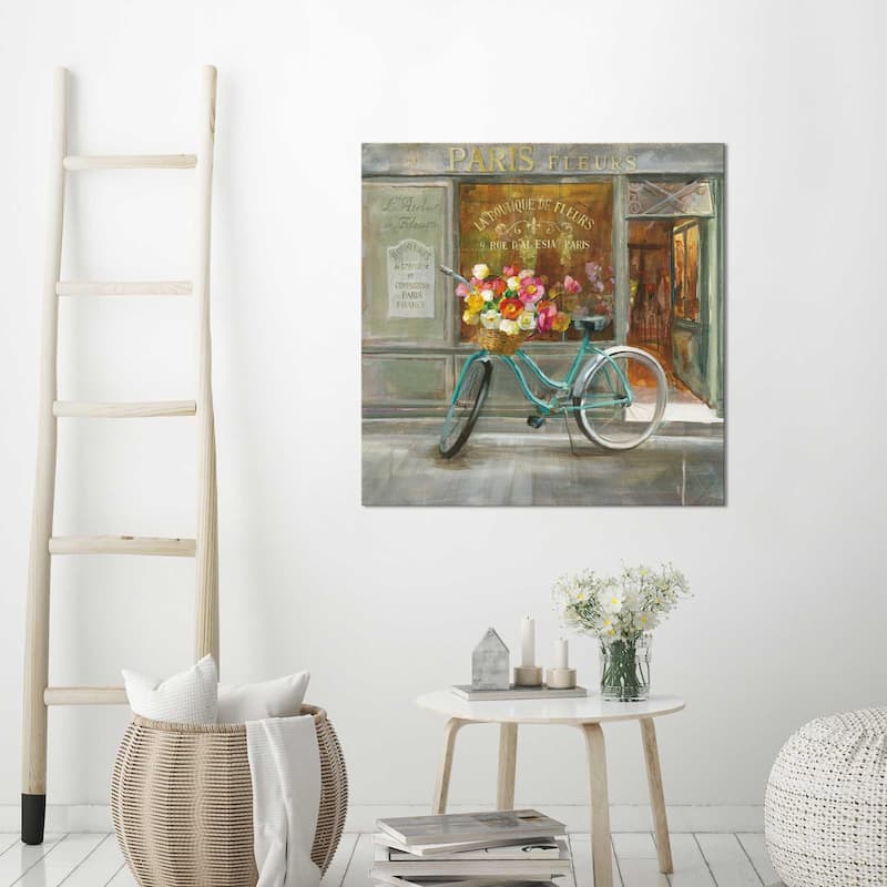 "French Flowershop" Print on Canvas