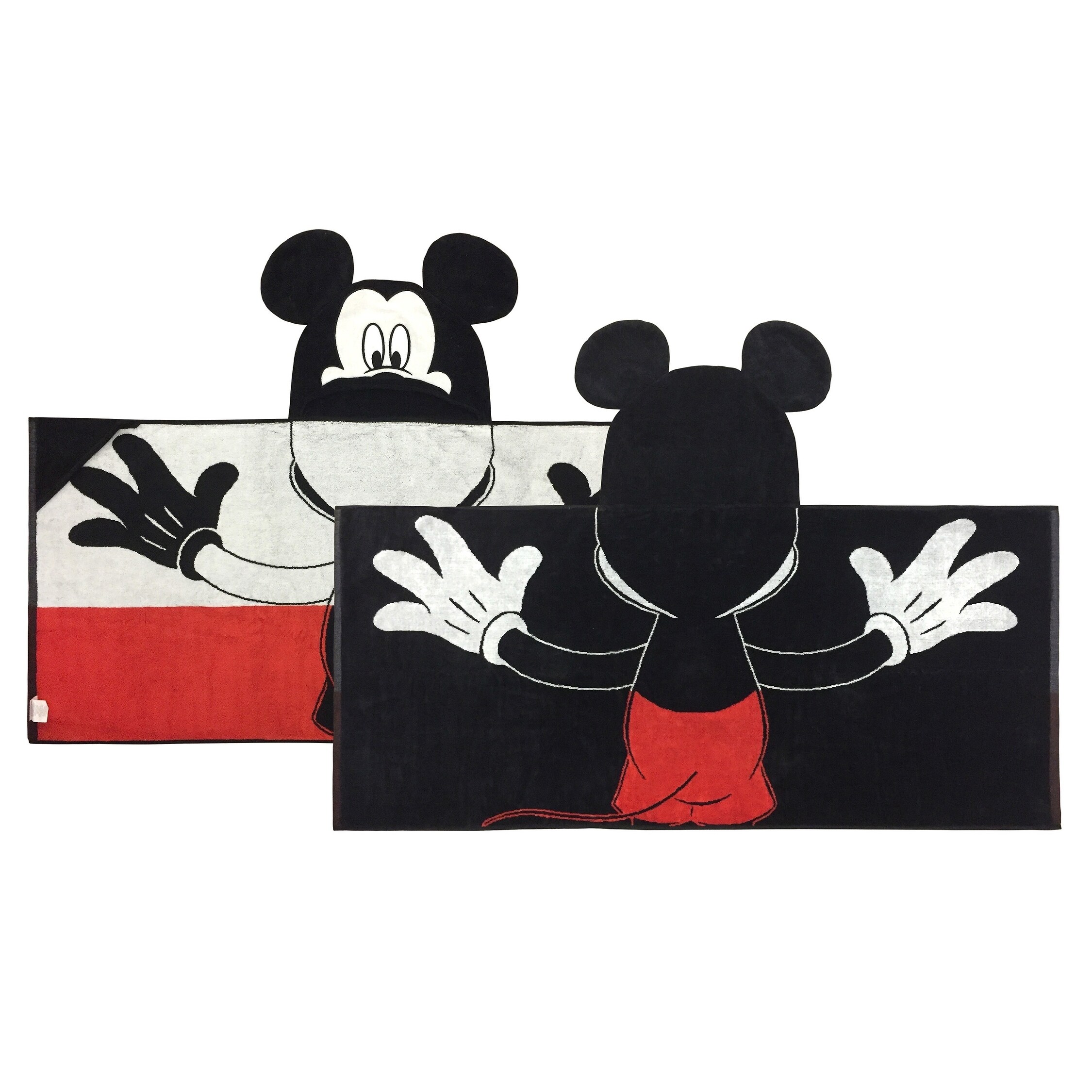 mickey mouse hooded towel