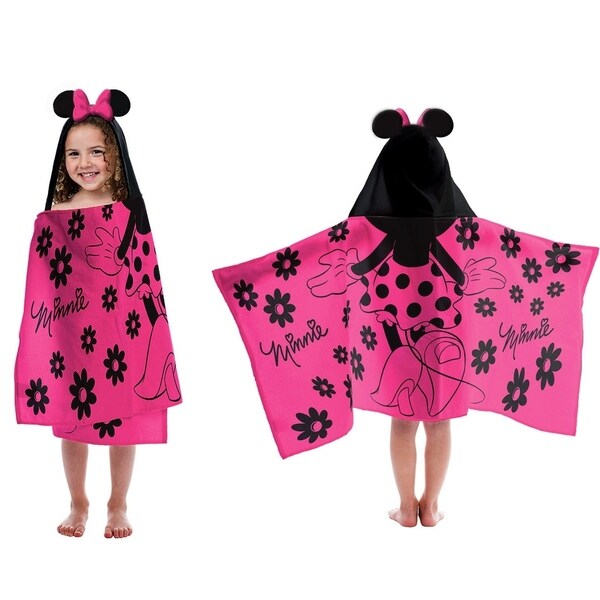 minnie hooded towel