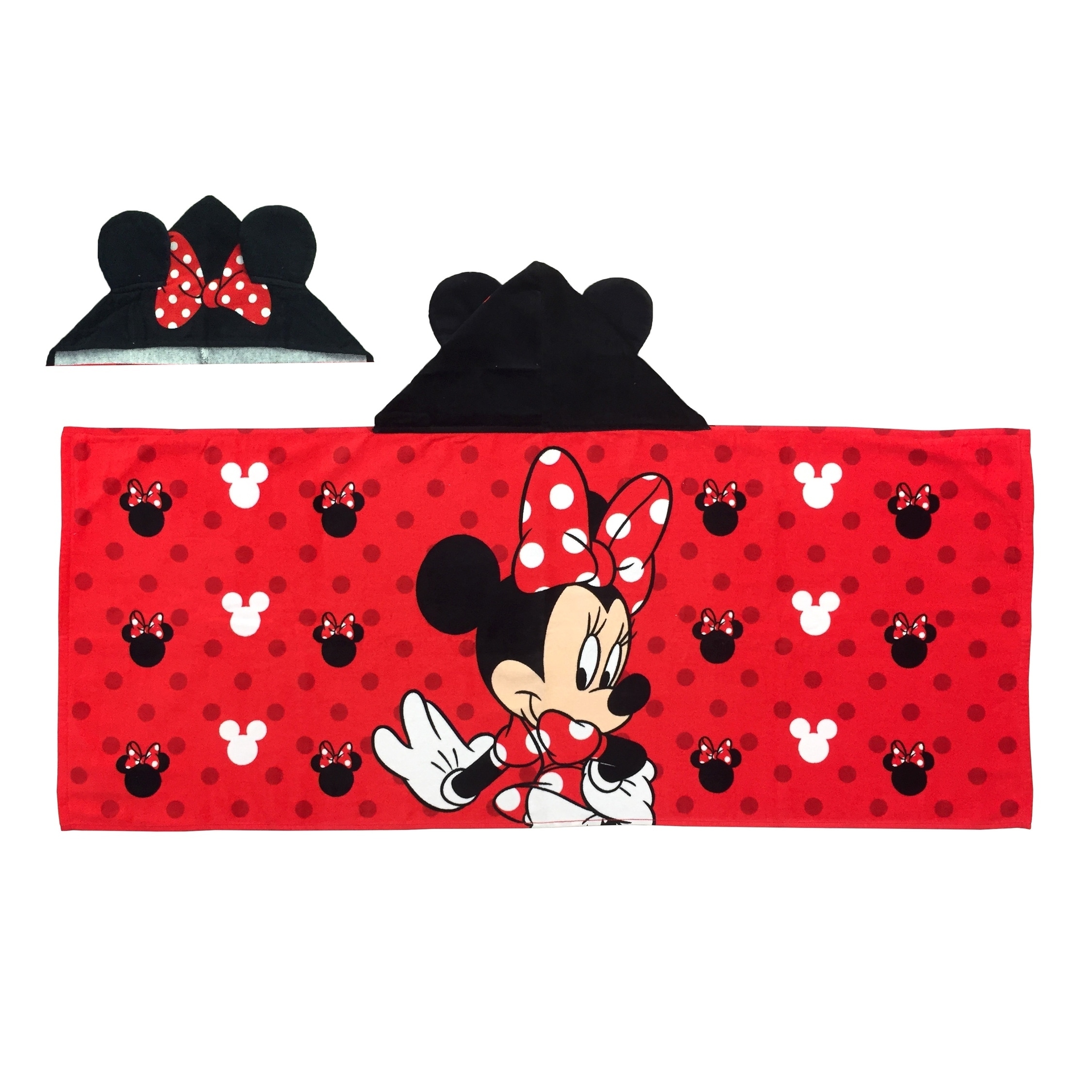 minnie hooded towel